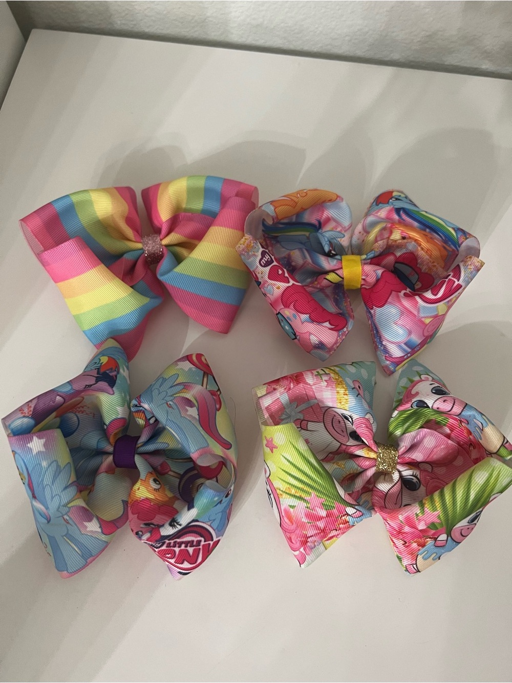 Kids colorful Hair Bow bundle Multi-Color